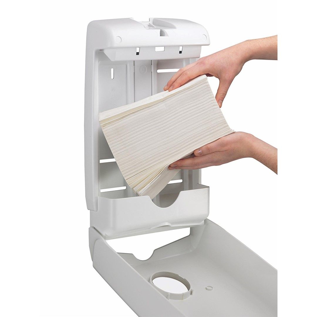 KIMBERLY-CLARK AQUARIUS COMPACT TOWEL DISPENSERS / WHITE / 38 H X 23.9 W X 8.1D CM photo