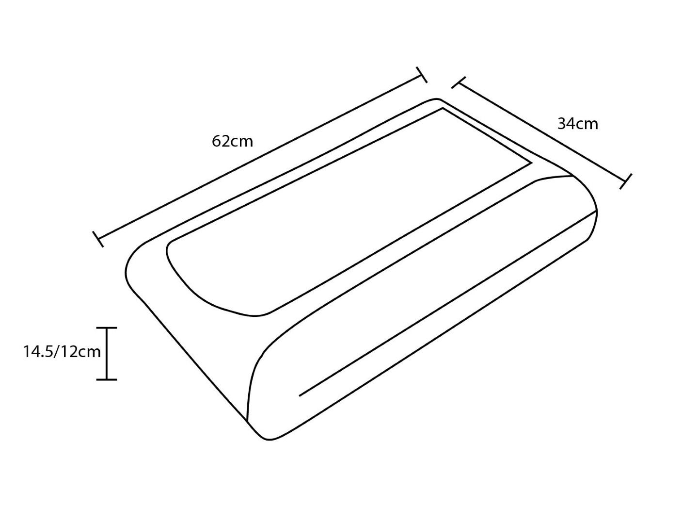 LORALEI CONTOURED HIGH PROFILE PILLOW photo