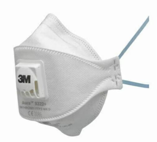 3M PARTICULATE RESPIRATOR 9322A+P2 / BOX OF 10 photo