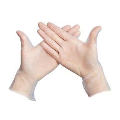 BASTION VINYL POWDER FREE GLOVES / CLEAR / XXLARGE / BOX OF 100 photo