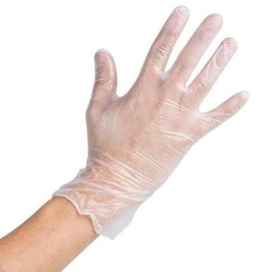 BASTION VINYL POWDER FREE GLOVES / CLEAR / XXLARGE / BOX OF 100 photo