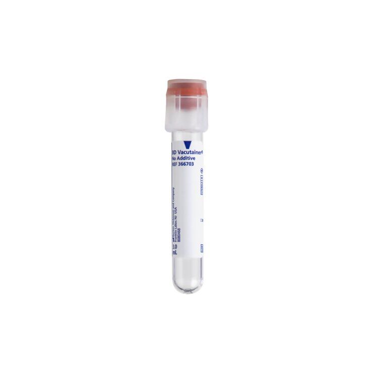 BD VACUTAINER SERUM TUBE WITH SILICA AND RED HEMOGARD CLOSURE 6ML /  BOX OF 100 photo