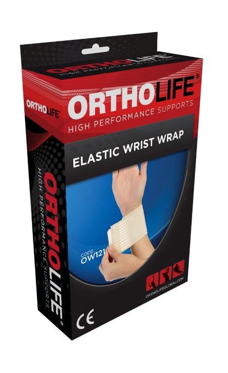 ORTHOLIFE ELASTIC WRIST WRAP / UNIVERSAL / TAN  (D) photo