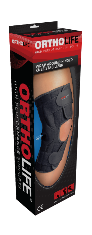 ORTHOLIFE WRAP AROUND HINGED KNEE STABILISER  photo