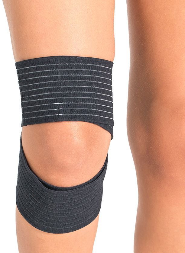 ORTHOLIFE ELASTIC KNEE WRAP / UNIVERSAL / BLACK  (D) photo