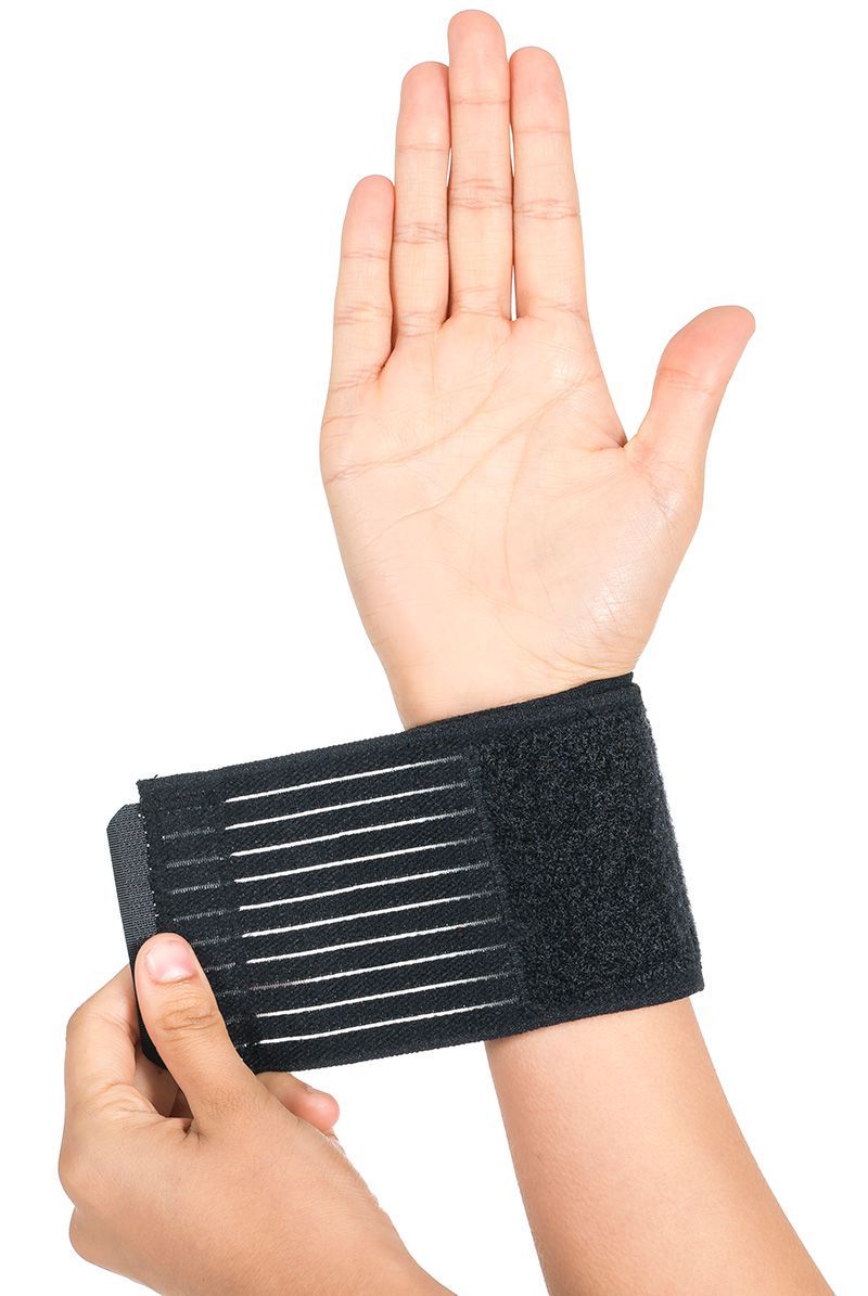 ORTHOLIFE ELASTIC WRIST WRAP / UNIVERSAL / BLACK  (D) photo