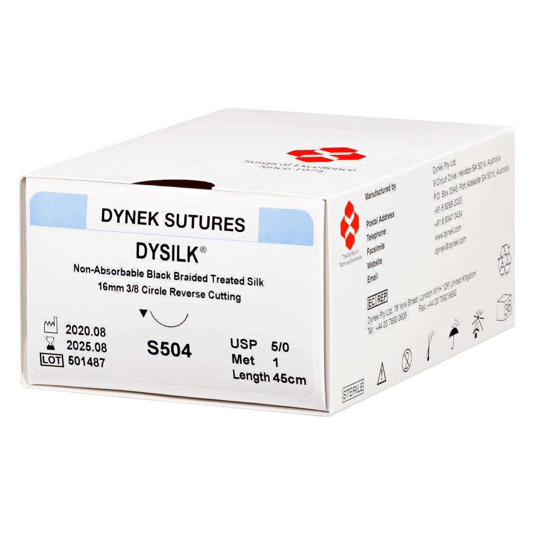 DYNEK DYSILK SUTURE NON-ABSORBABLE BRAIDED photo