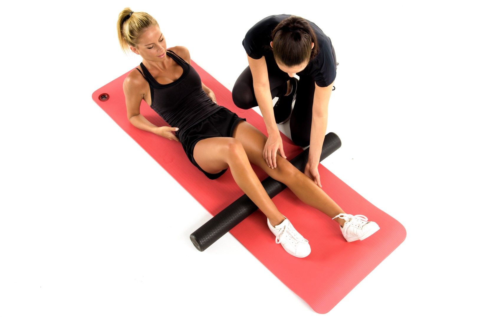 FORTRESS 10CM DIA SHORT ROUND FOAM ROLLER / BLACK photo