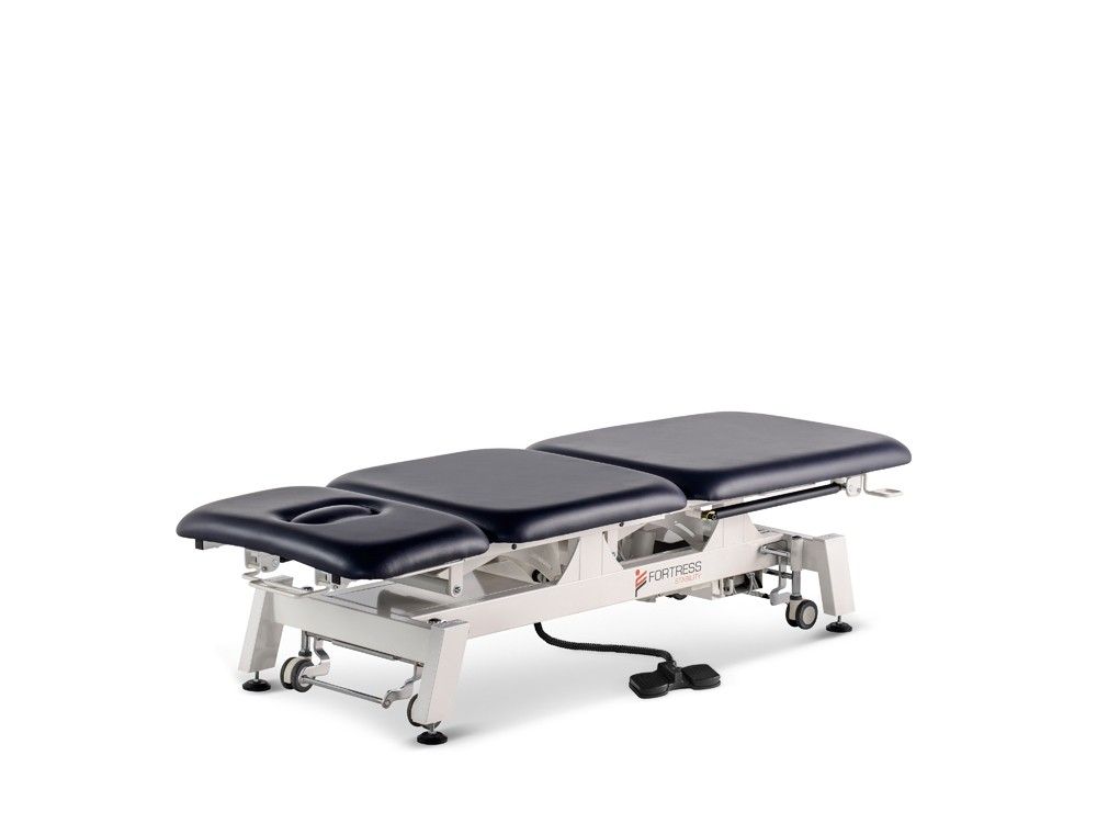 FORTRESS STABILITY 3-SECTION SHORTHEAD / WHITE FRAME / NAVY UPHOLSTERY-O photo