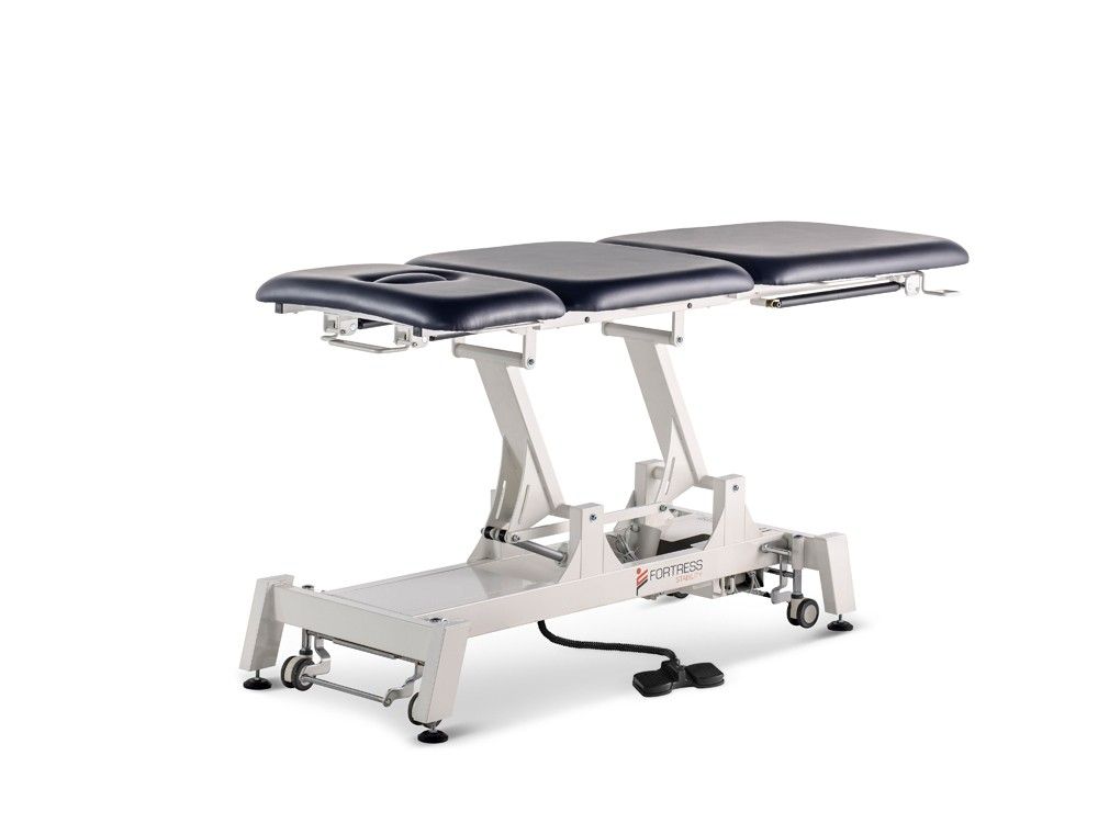FORTRESS STABILITY 3-SECTION SHORTHEAD / WHITE FRAME / NAVY UPHOLSTERY-O photo