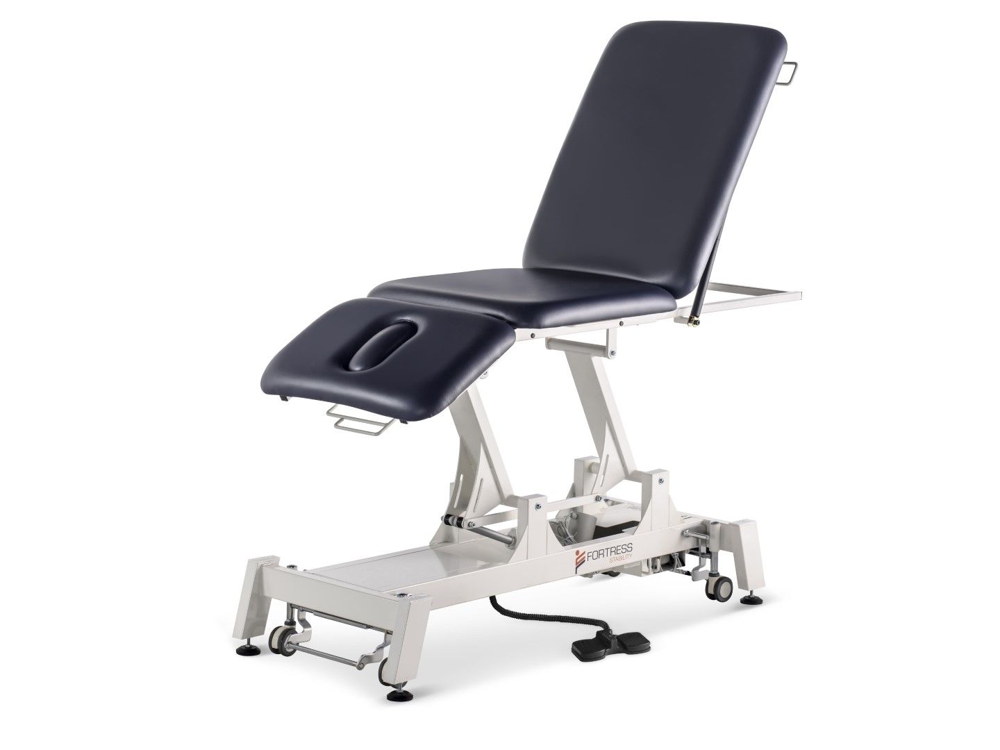FORTRESS STABILITY 3-SECTION SHORTHEAD / WHITE FRAME / NAVY UPHOLSTERY-O photo