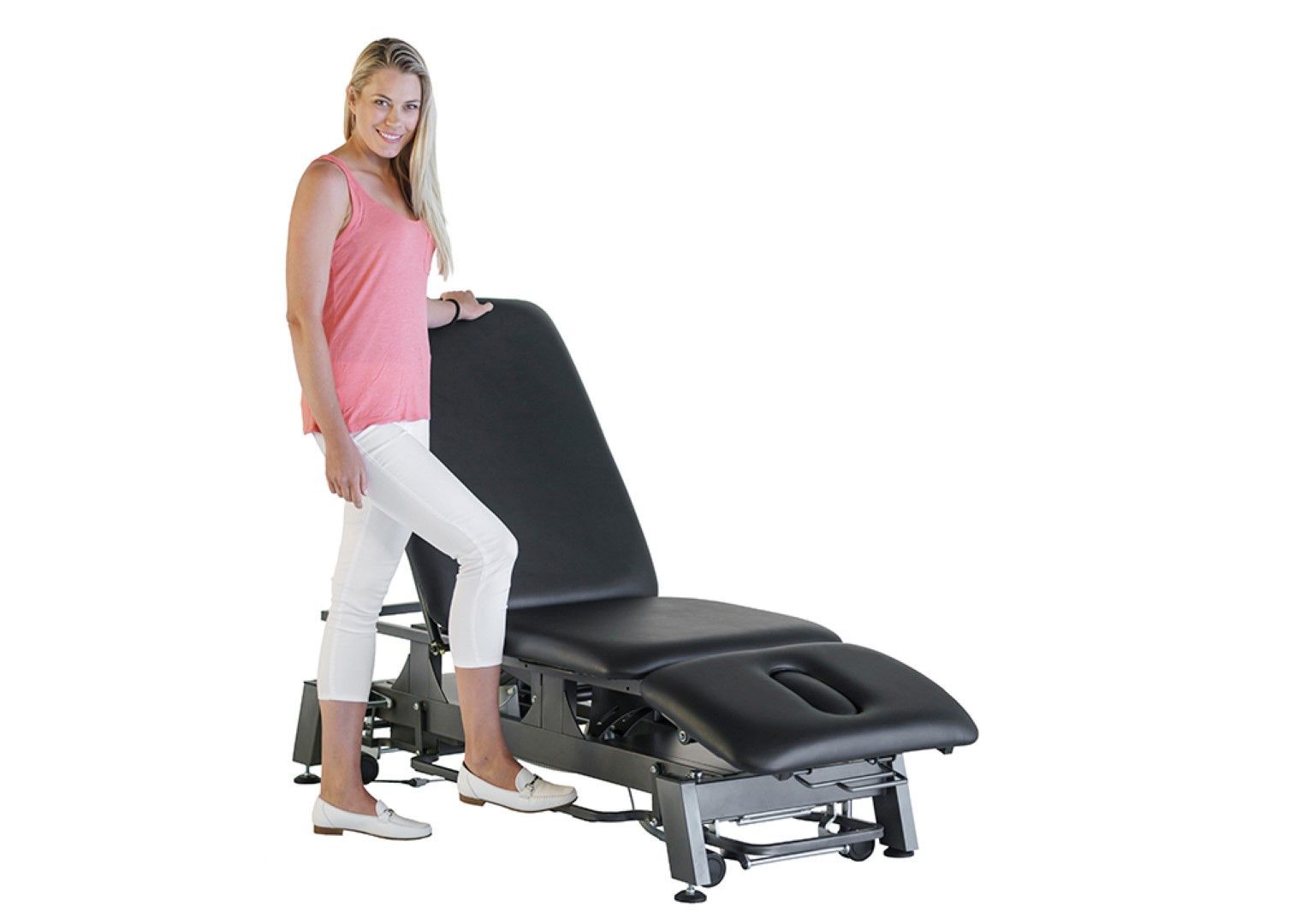 FORTRESS STABILITY 3-SECTION SHORTHEAD / BLACK FRAME / BLACK UPHOLSTERY / 360 DEGREE OPERATION-O photo