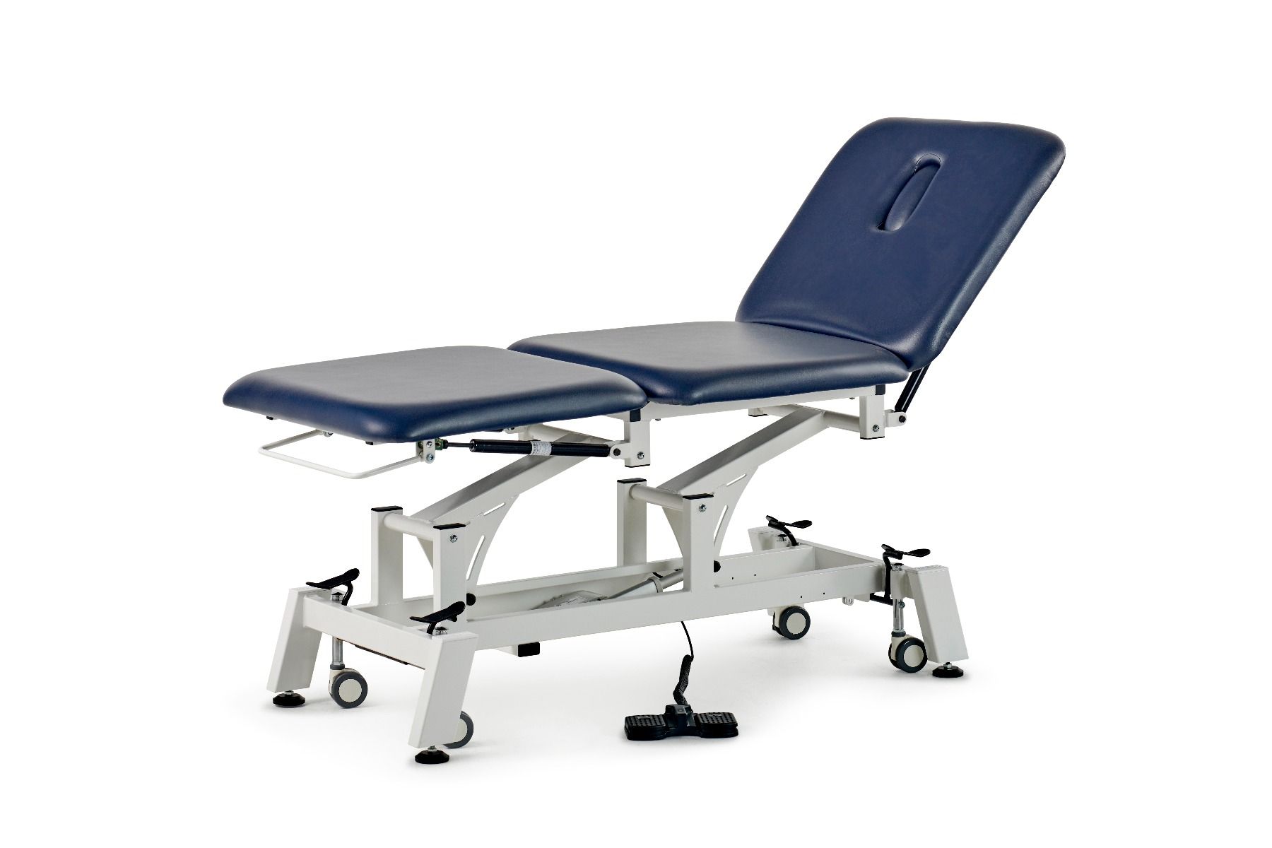 FORTRESS STABILITY XCEL 3-SECTION / WHITE FRAME / NAVY UPHOLSTERY photo