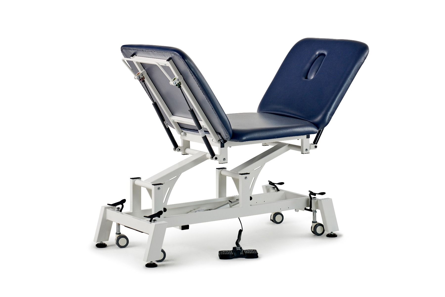 FORTRESS STABILITY XCEL 3-SECTION / WHITE FRAME / NAVY UPHOLSTERY photo