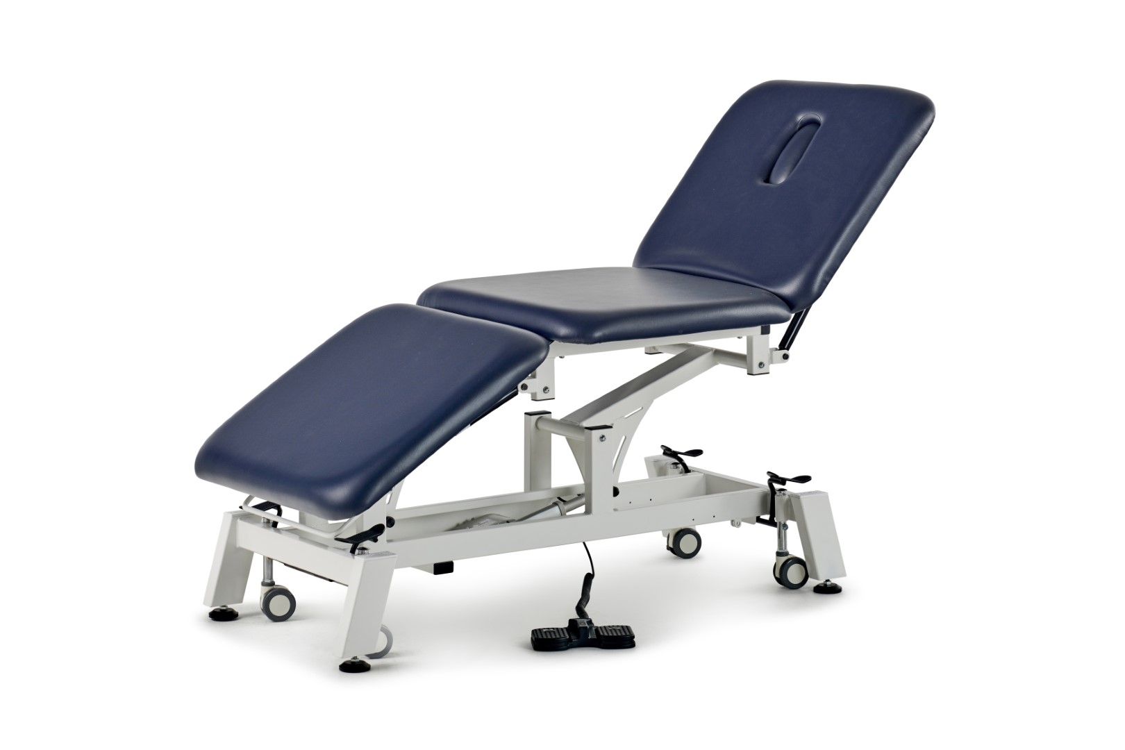 FORTRESS STABILITY XCEL 3-SECTION / WHITE FRAME / NAVY UPHOLSTERY photo