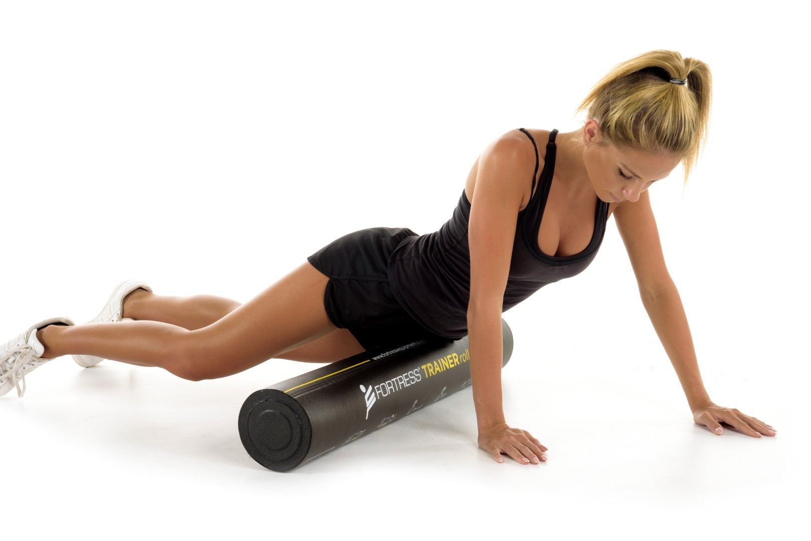 FORTRESS TRAINER FOAM ROLLER / 90cm x 15cm / BLACK photo