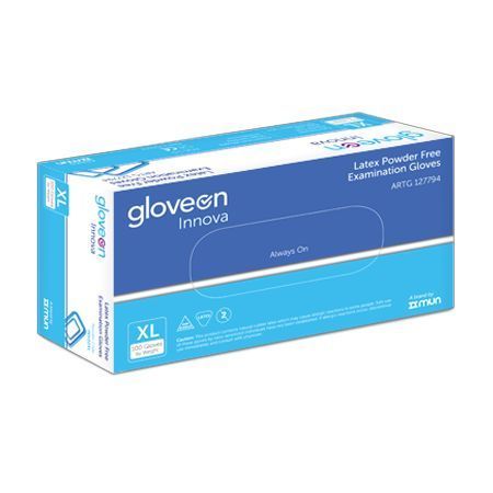 GLOVEON INNOVA LATEX EXAM GLOVES POWDER FREE photo