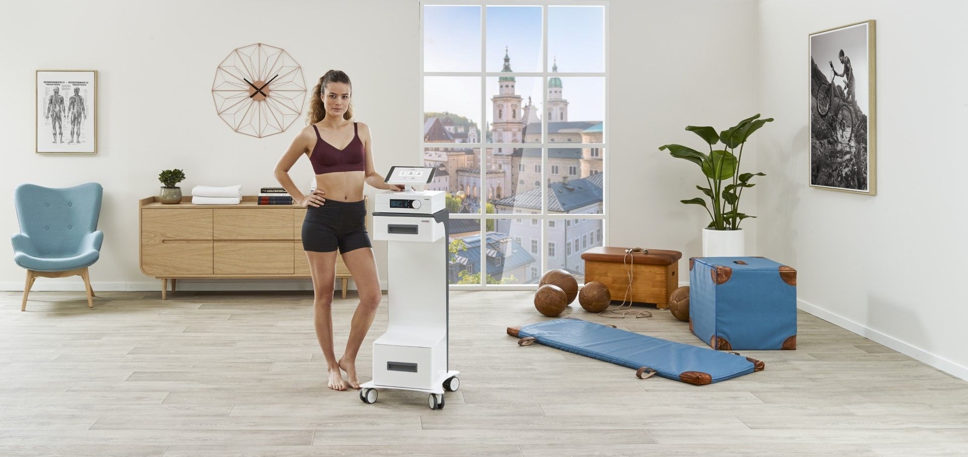GYMNA CARE 300 TECAR THERAPY / INCLUDING FREE UNIPOLAR KIT & 2ND KIT OF CHOICE photo
