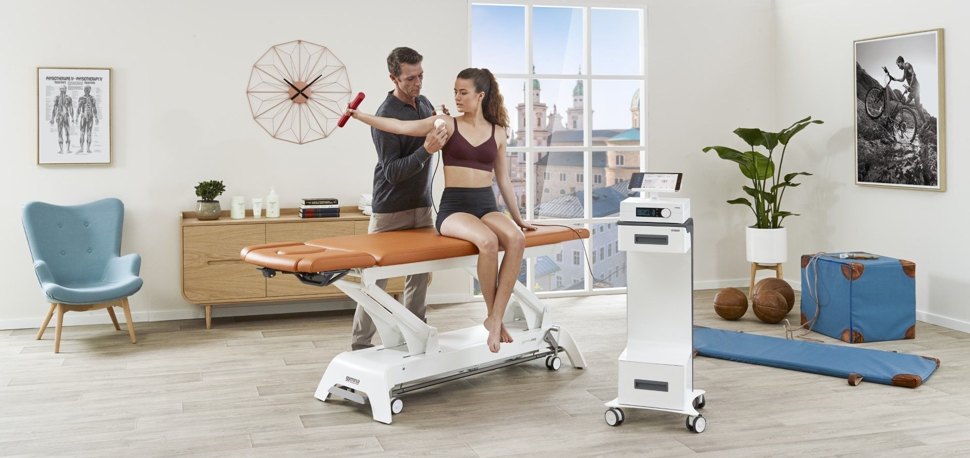 GYMNA CARE 300 TECAR THERAPY / INCLUDING FREE UNIPOLAR KIT & 2ND KIT OF CHOICE photo