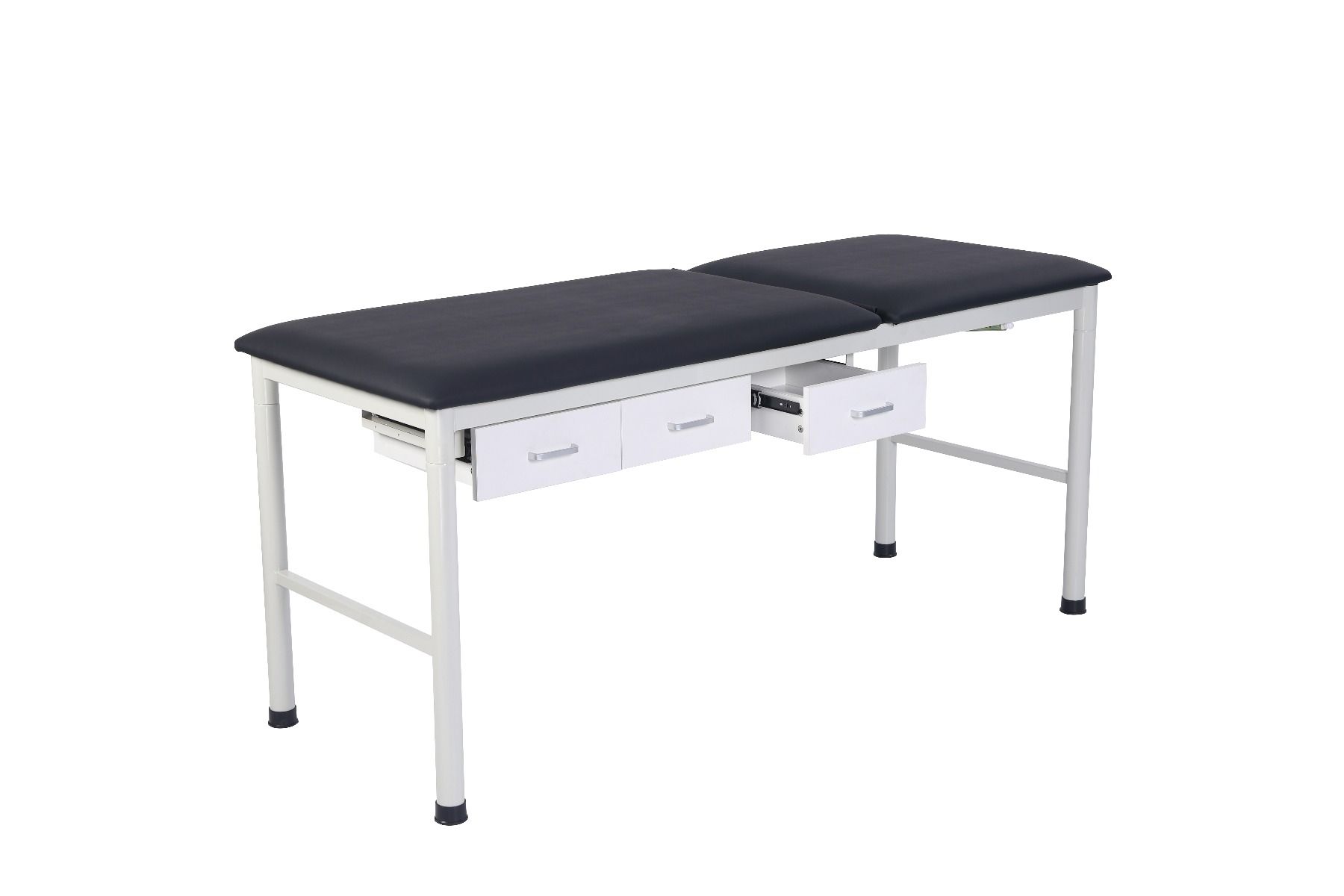 FORTRESS FIXED HEIGHT TABLE WITH DRAWERS / NAVY photo