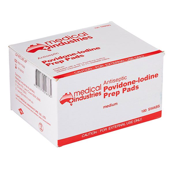 IODINE PREP PADS / BOX 100 photo