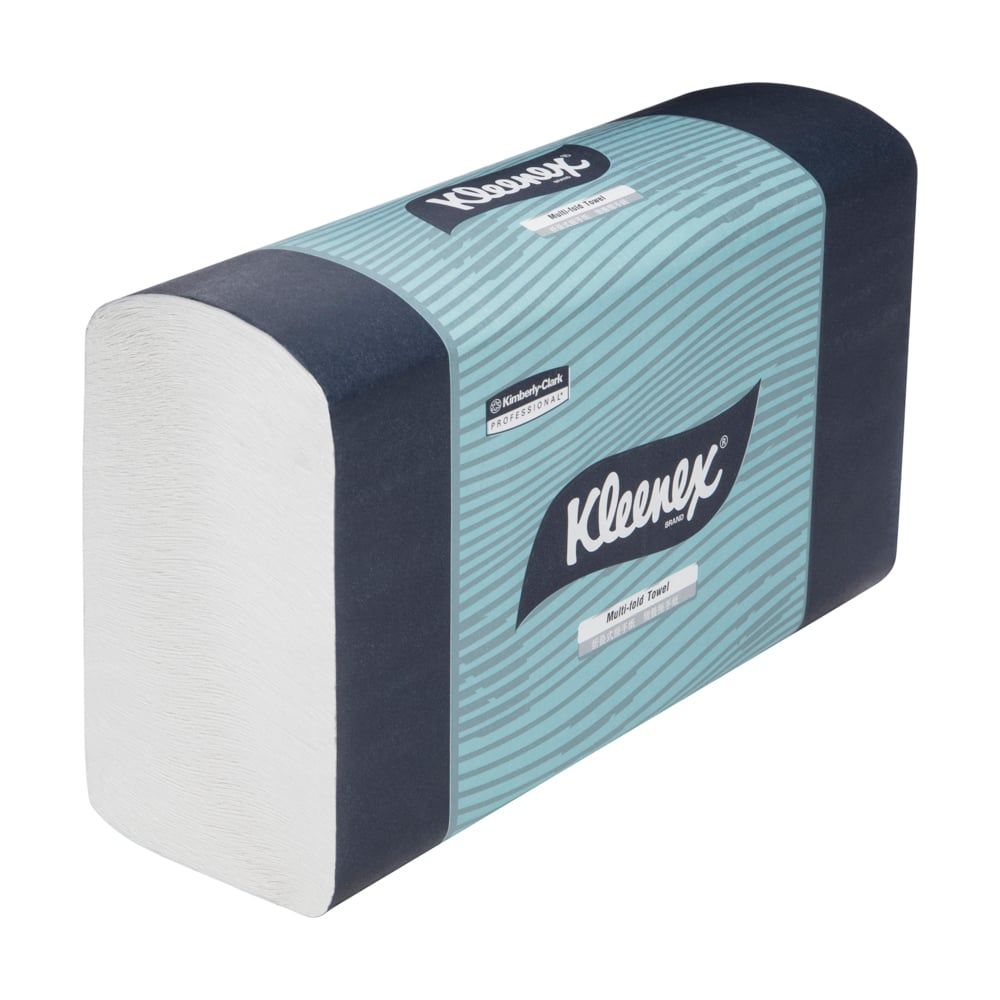 KLEENEX MULTIFOLD HAND TOWEL / WHITE  / 24CM X 23.3CM / BOX OF 16 photo