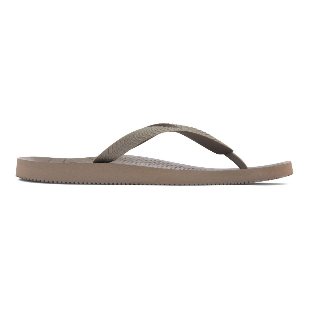 VIONIC MANLY SOLID TOE POST SANDAL - GREIGE MAP  photo