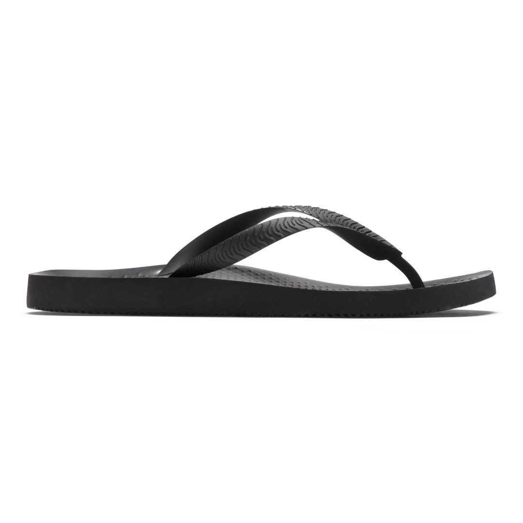 VIONIC MANLY TOE POST SANDAL - BLACK photo