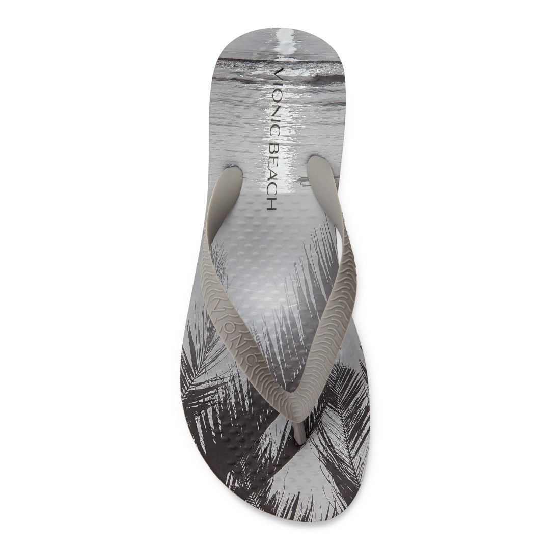 VIONIC MANLY TOE POST SANDAL - PALM SUNSET GRAY photo