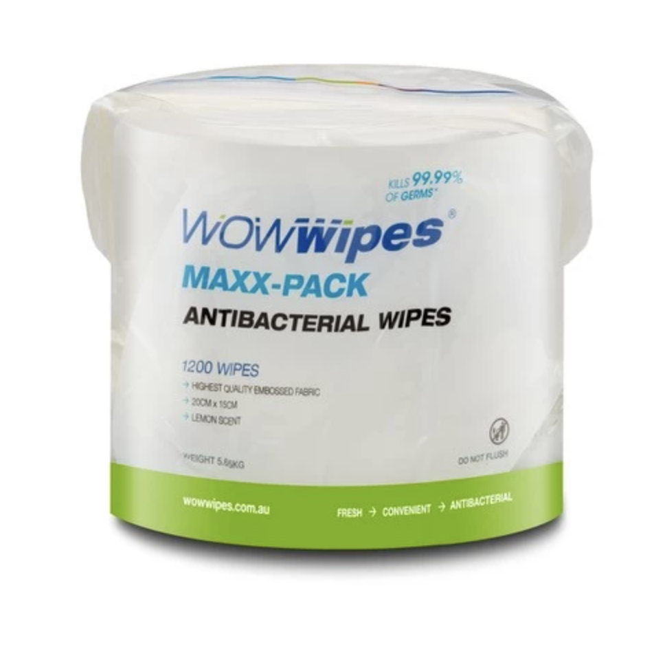 WOW WIPES ANTI BACTERIAL WIPES / MAXX-PACK / 4 X 1200 WIPES photo