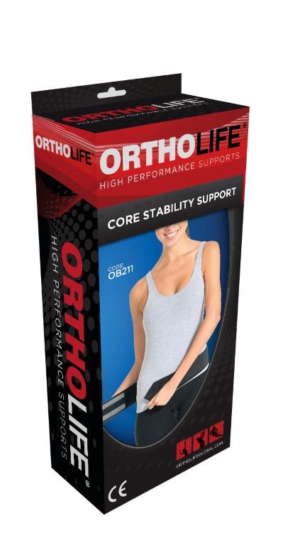 ORTHOLIFE CORE STABILITY SUPPORT - BLACK photo