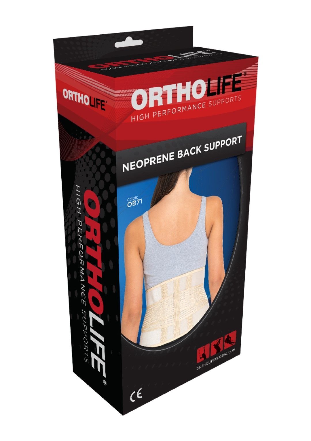 ORTHOLIFE NEOPRENE BACK SUPPORT - UNIVERSAL photo