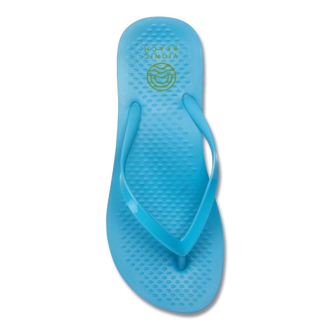 VIONIC WOMENS NOOSA SOLID TOE POST SANDAL - OCEAN photo