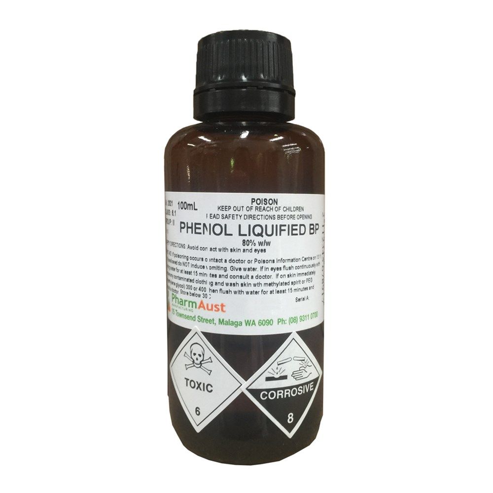 PHENOL LIQUIFIED BP SOLUTION / 80% / 100ML photo