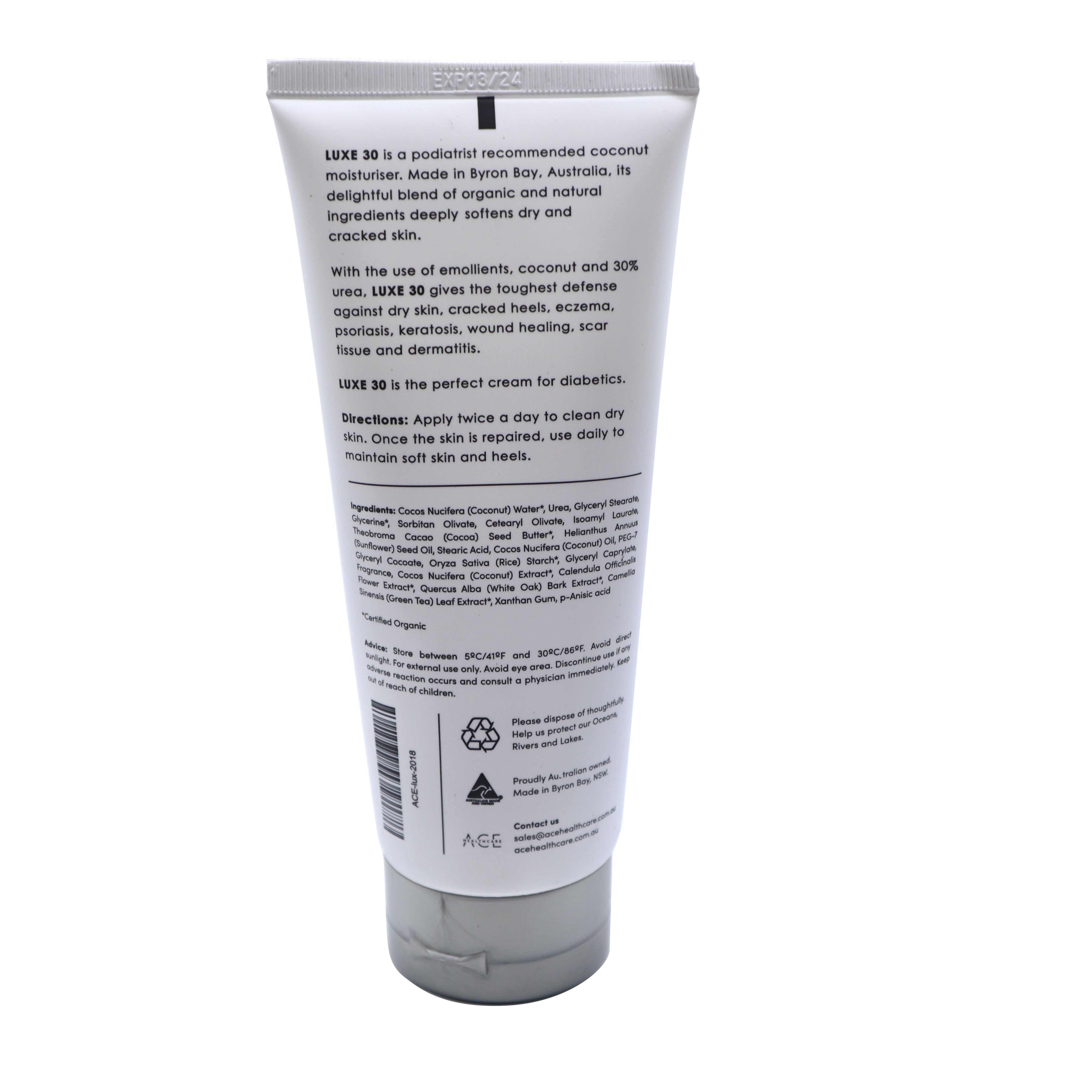 LUXE 30 COCONUT FOOT CREAM WITH 30% UREA / 200ML photo