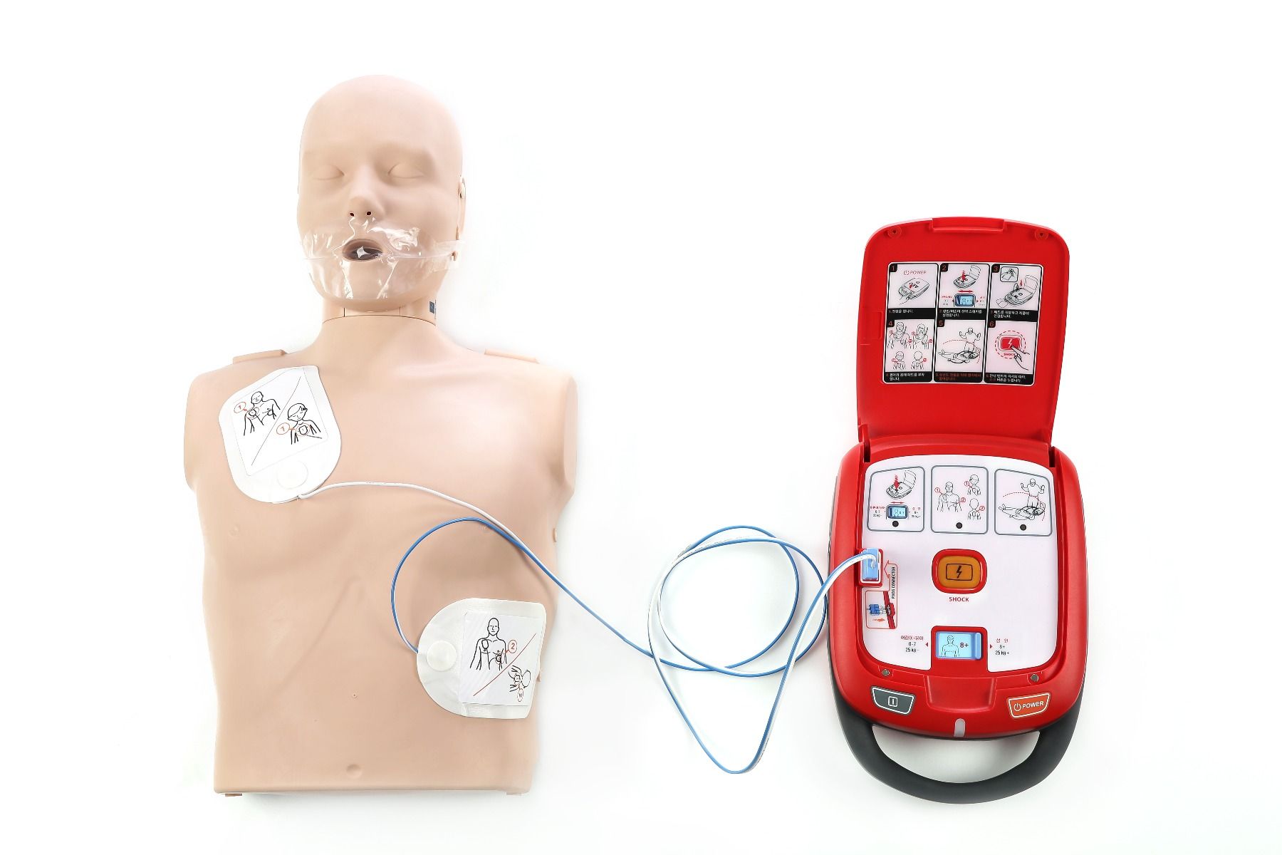 HEART GUARDIAN DEFIBRILLATOR HR-501 AED / COMPLETE KIT INCLUDING PADS & BATTERY photo