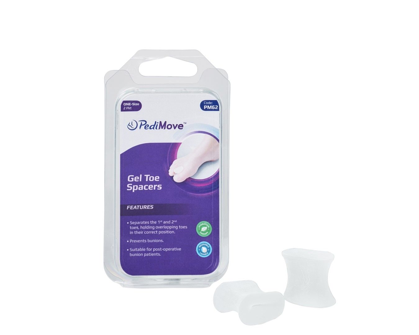 PEDIMOVE GEL SPACERS / ONE SIZE / PKT 2  photo