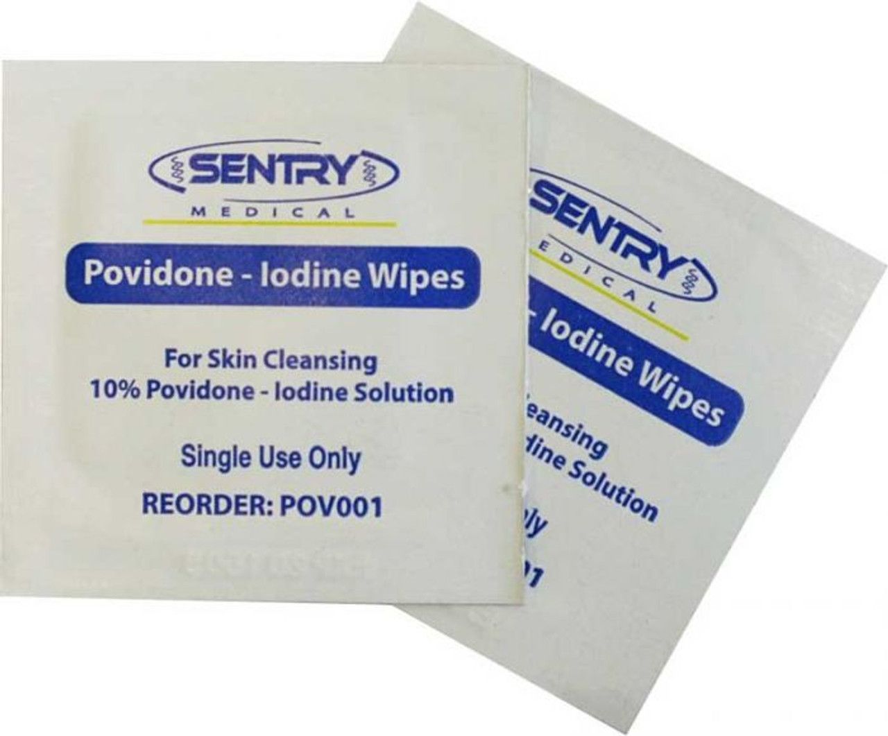 SENTRY POVIDONE IODINE ANTISEPTIC WIPES /  NON-STERILE / 3CM X 3CM / BOX OF 200 photo
