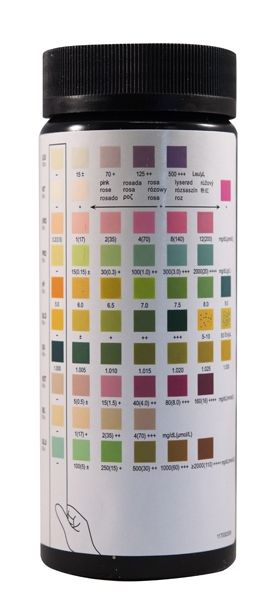 REACTIF URINE REAGENT TEST STRIPS 10SG / BOX OF 100 photo