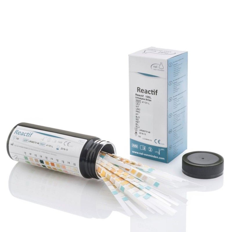 REACTIF URINE REAGENT TEST STRIPS 10SG / BOX OF 100 photo