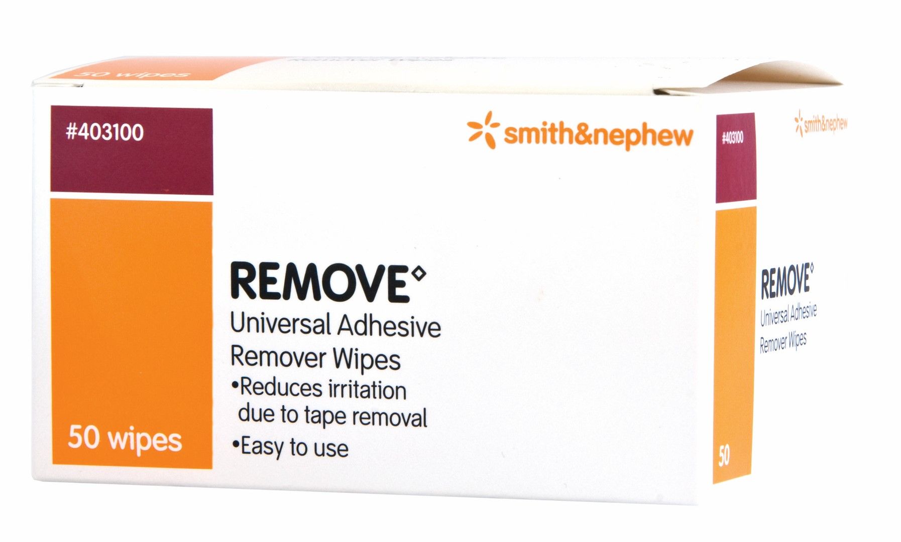 REMOVE ADHESIVE SOLVENT WIPES / BOX OF 50 photo