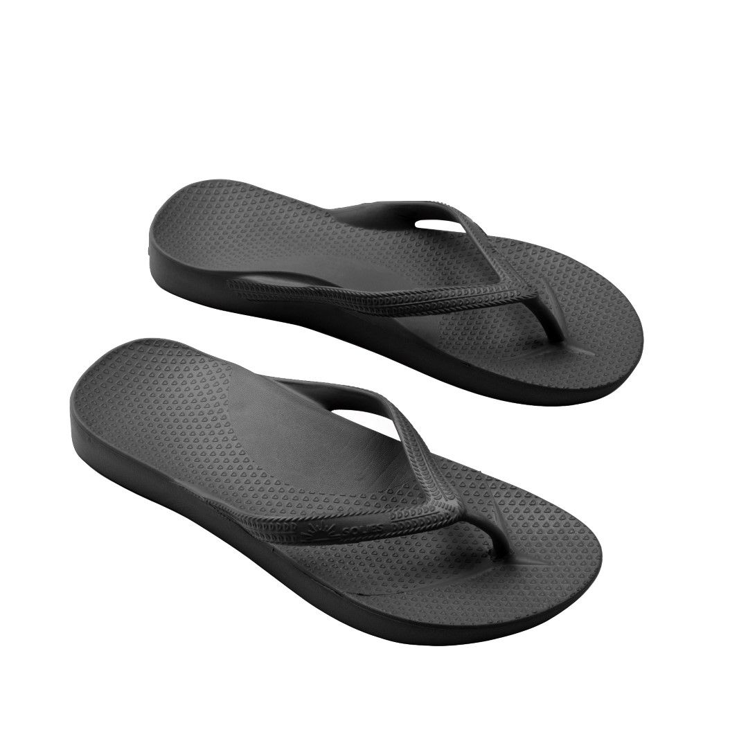 SOLIES ORIGINAL ARCH SUPPORT THONGS / BLACK photo