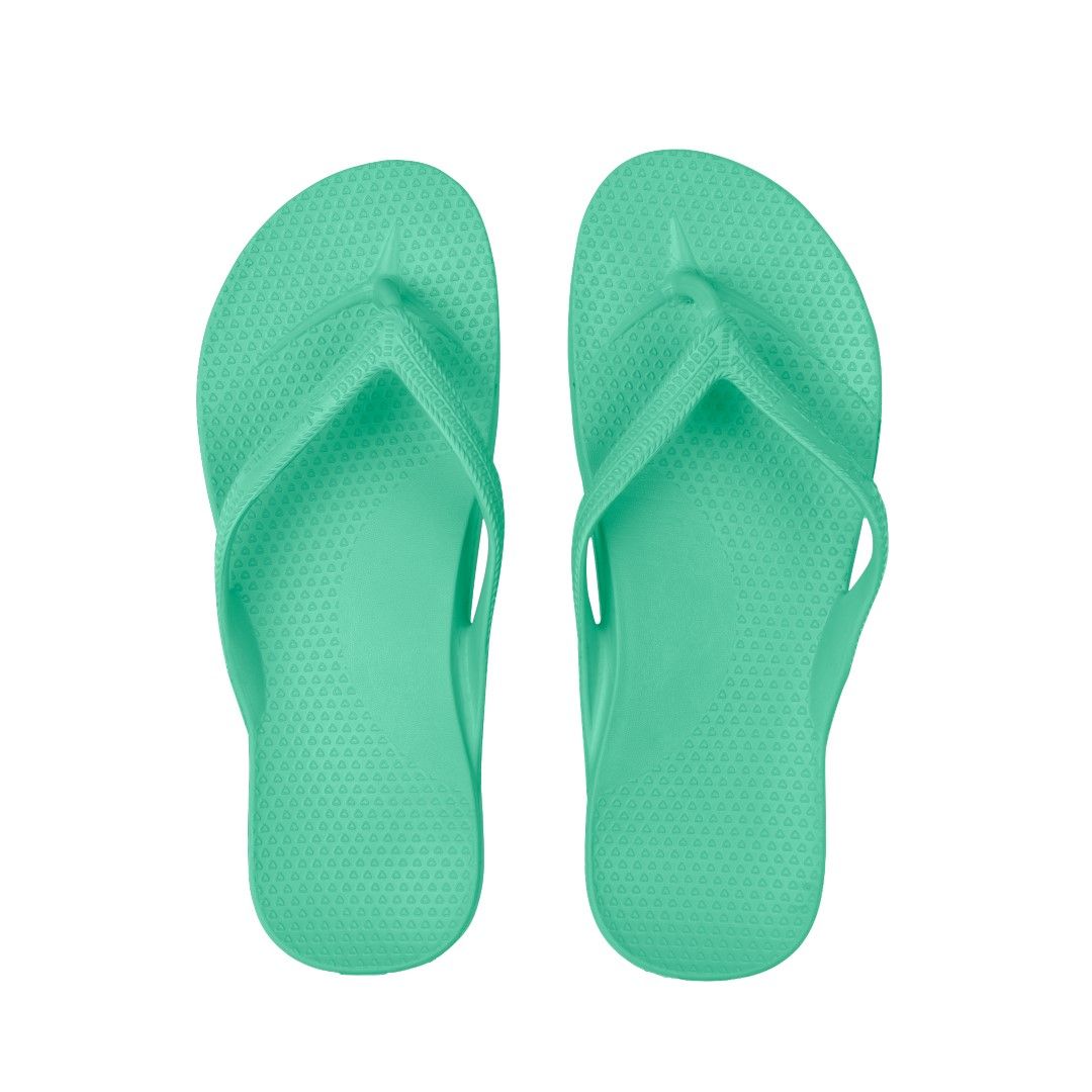 SOLIES ORIGINAL ARCH SUPPORT THONGS / COOL MINT / SIZE US MENS 5 / WOMENS 6 photo