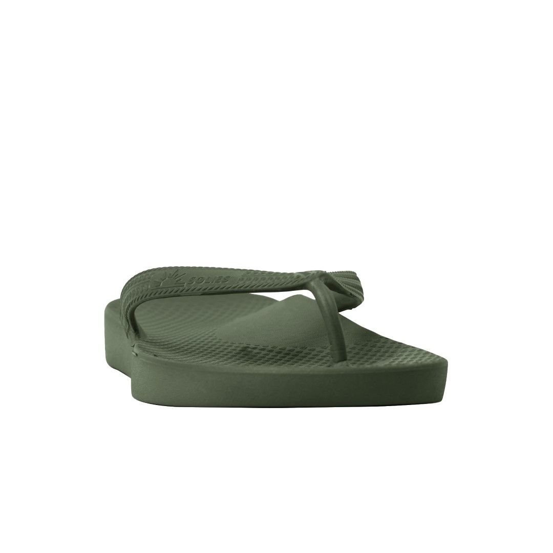 SOLIES ORIGINAL ARCH SUPPORT THONGS / JUNGLE GREEN / SIZE US MENS 9 / WOMENS 10 photo