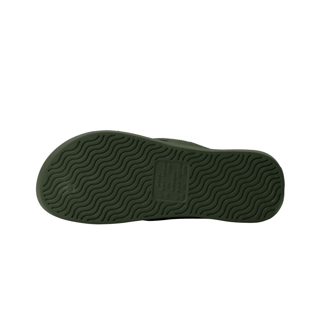 SOLIES ORIGINAL ARCH SUPPORT THONGS / JUNGLE GREEN / SIZE US MENS 13 / WOMENS 14 photo