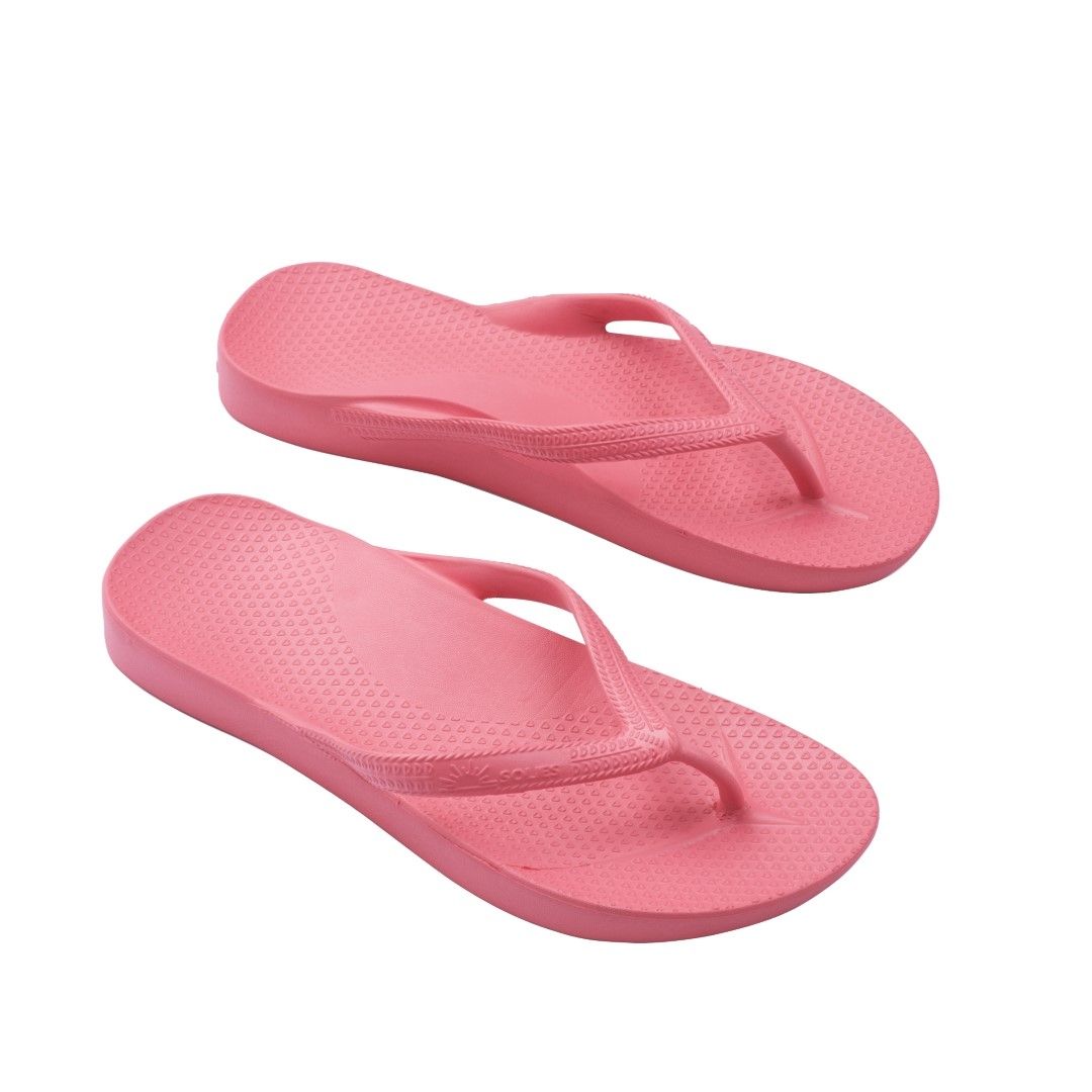 SOLIES ORIGINAL ARCH SUPPORT THONGS / DEEP CORAL photo