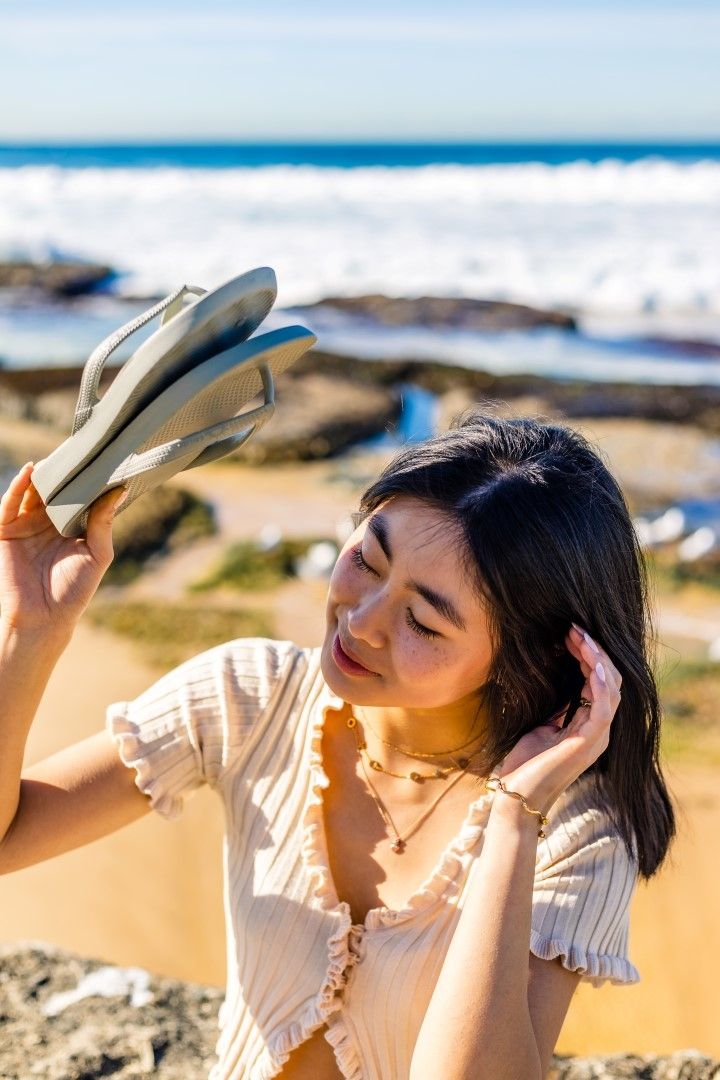 SOLIES ORIGINAL ARCH SUPPORT THONGS / MUSHROOM photo
