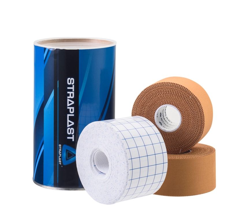 STRAPLAST PATIENT PACK / (2x 38mm RIGID TAPE ROLLS + 1x 5cm FIXATION TAPE ROLL) photo