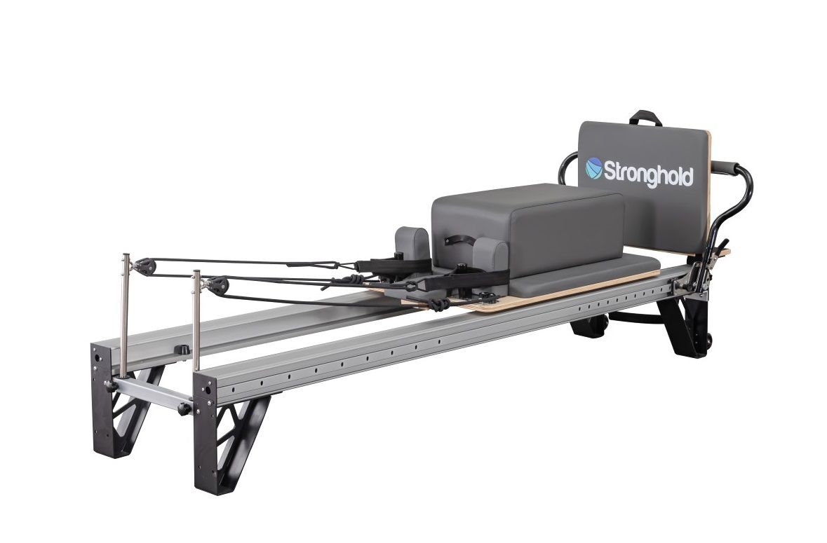 STRONGHOLD ELITE PILATES REFORMER PACKAGE / INCLUDING JUMP BOARD, SITTING BOX, MAT EXTENDER & PLATFORM EXTENDER photo