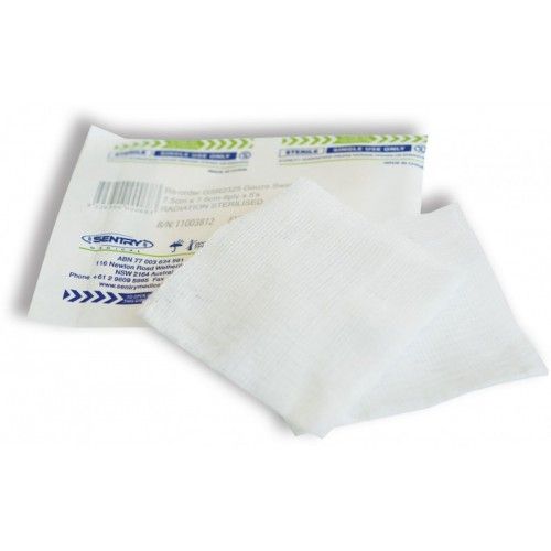 SENTRY SWAB N/W STERILE  7.5CM x 7.5CM / 3PC / BAG OF 50 photo